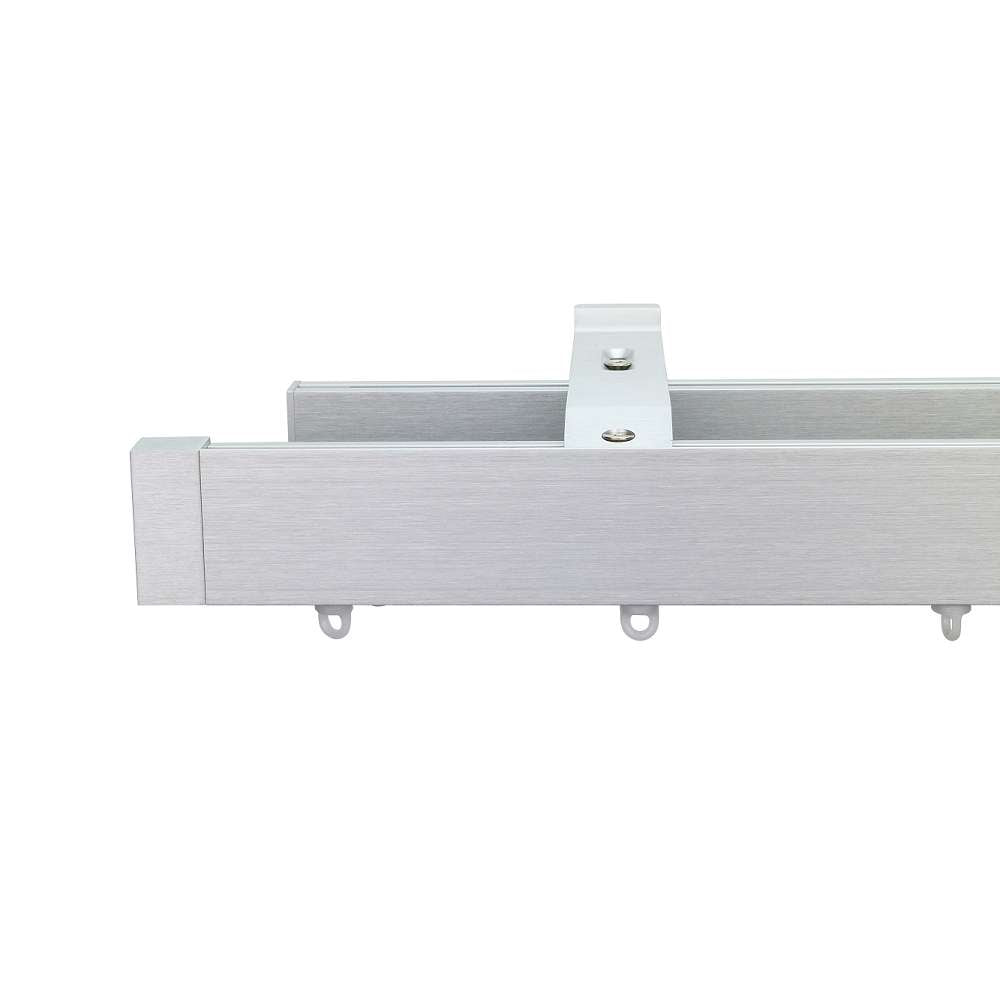 Now HD 40 x 18 mm 窗簾桿套件 雙層 自然色