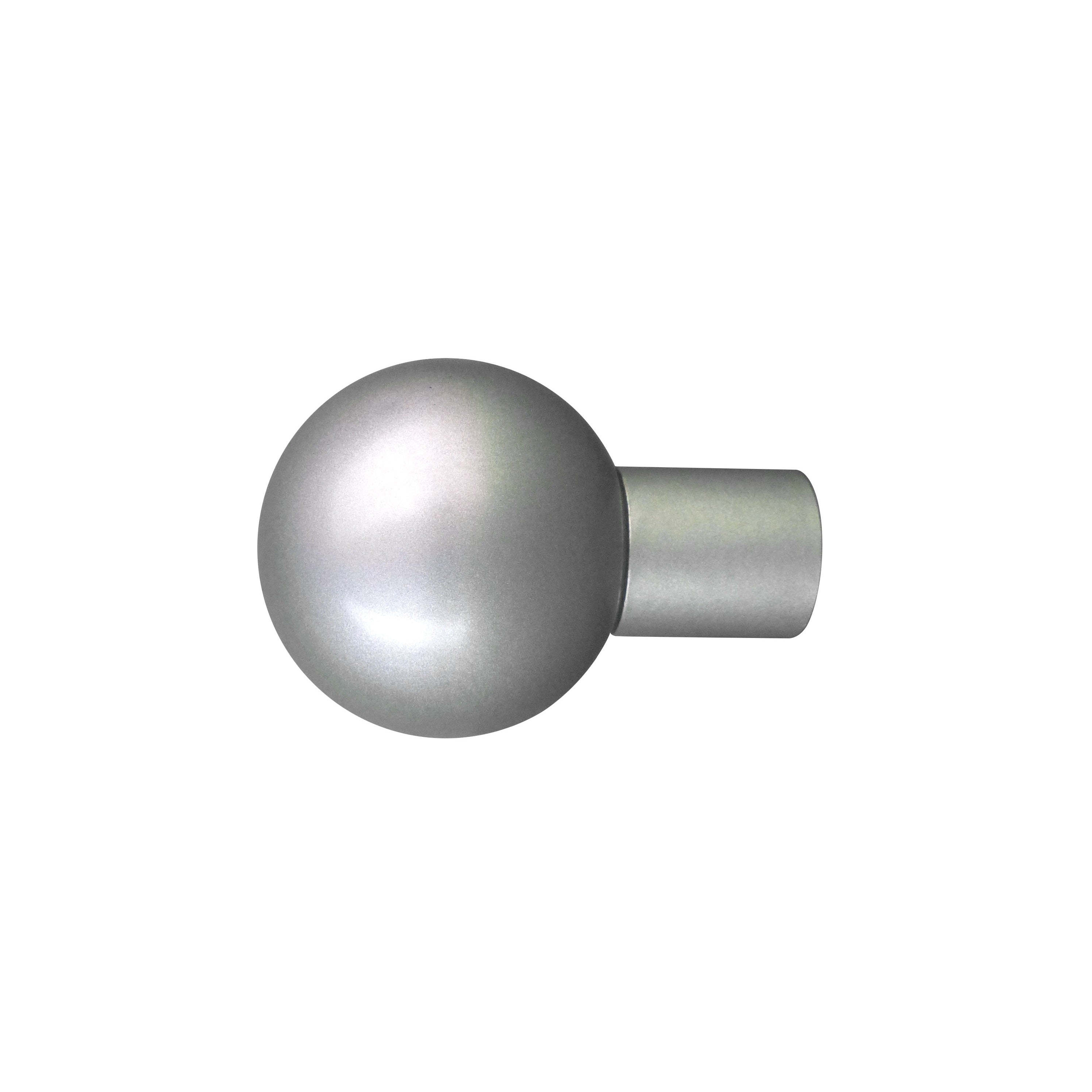 Aarhus MT35 Ball Finial, Painted Silver