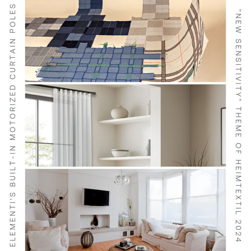 Embrace Your Home Decor with Elementi's Motorized Sheer Curtain Pole Sets at Heimtextil 2024