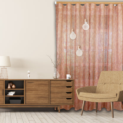 NOW  HD 40 X 25 mm Curtain Wood Facial Poles Kit Double layer Oak Brushed Natural