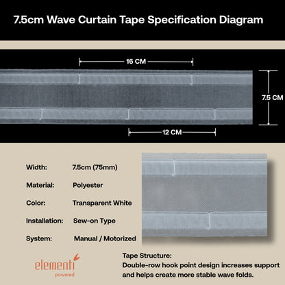 Wave Curtain Tape